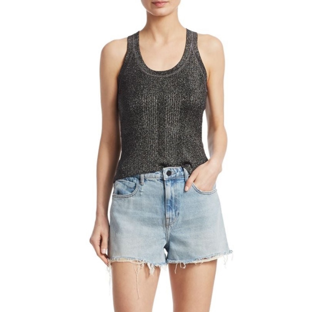 Alexander Wang Women's Lurex Racerback Tank Top